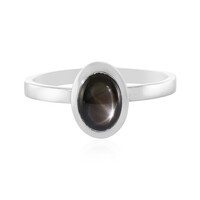 Anello in argento con Zaffiro Stellato Nero