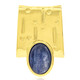 Ciondolo in argento con Cianite del Nepal (MONOSONO COLLECTION)
