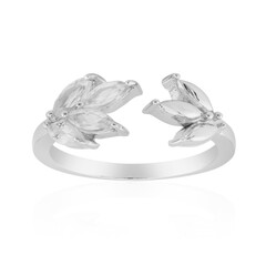 Anello in argento con Topazio Bianco