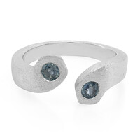 Anello in argento con Zaffiro di Laos