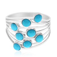 Anello in argento con Turchese Sleeping Beauty (Anne Bever)