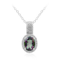 Collana in argento con Quarzo Mistico