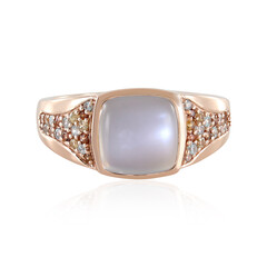 Anello in argento con Pietra di Luna Bianca (KM by Juwelo)