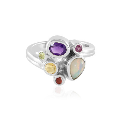 Anello in argento con Opale di Welo