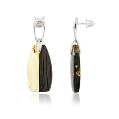 Orecchini in argento con Ambra Baltica