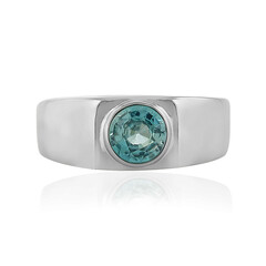 Anello in argento con Zircone Blu
