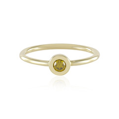 Anello in oro con Diamante Giallo I3