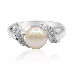Anello in argento con Perla di Acqua Dolce