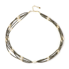 Collana in argento con Perla d'Acqua Dolce Bianca (Riya)