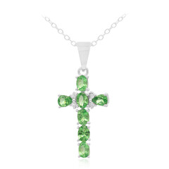 Collana in argento con Tsavorite