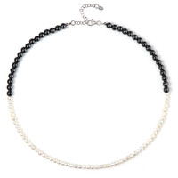 Collana in argento con Ematite Nera