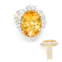 Anello in argento con Citrino (Gems en Vogue)