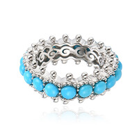 Anello in argento con Turchese Sleeping Beauty (Dallas Prince Designs)