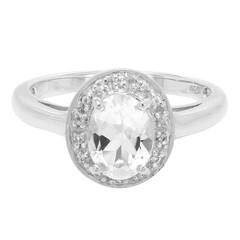 Anello in argento con Goshenite