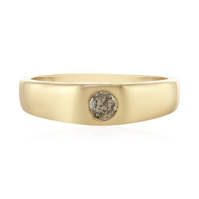 Anello in oro con Diamante Cioccolato I1