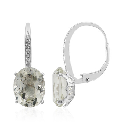 Orecchini in argento con Ametista Verde
