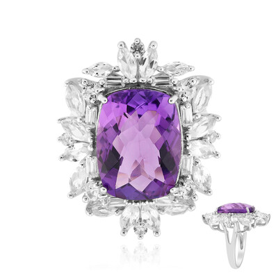 Anello in argento con Ametista