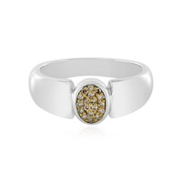 Anello in argento con Diamante Cioccolato I3