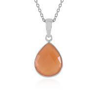Collana in argento con Pietra di Luna Pesca
