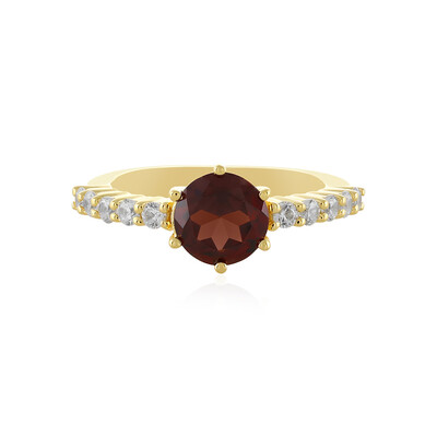 Anello in argento con Granato Mozambico