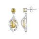 Orecchini in argento con Berillo Giallo