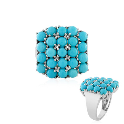 Anello in argento con Turchese Sleeping Beauty
