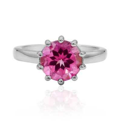 Anello in argento con Topazio Rosa