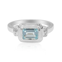 Anello in argento con Topazio Blu Cielo