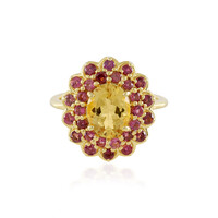 Anello in argento con Berillo Giallo