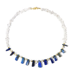 Collana in argento con Quarzo Bianco