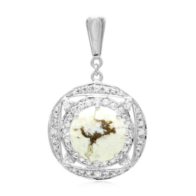 Ciondolo in argento con Magnesite