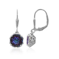 Orecchini in argento con Quarzo Mistico Lavanda