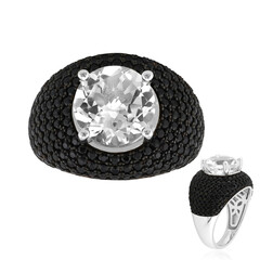 Anello in argento con Topazio Bianco