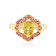 Anello in argento con Berillo Giallo