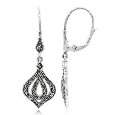 Orecchini in argento con Marcassite