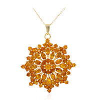Collana in argento con Citrino Madeira