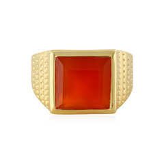 Anello in argento con Onice Rossa