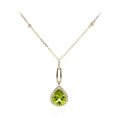 Collana in oro con Peridoto Dashihe  (CIRARI)