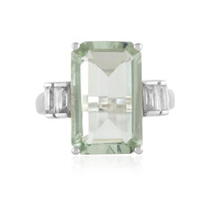 Anello in argento con Ametista Verde