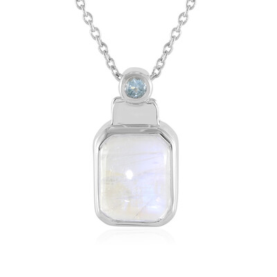 Collana in argento con Pietra di Luna Blu (KM by Juwelo)