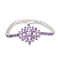 Bracciale in argento con Ametista