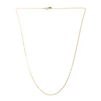 Catenina groumette regolabile con cursore in argento 925 placcato oro giallo - 61 cm - 1,8 g