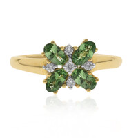 Anello in oro con Tsavorite AAA