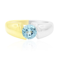 Anello in argento con Topazio Blu Cielo