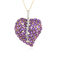 Collana in argento con Ametista Zambiana