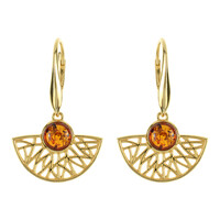 Orecchini in argento con Ambra Baltica