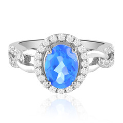 Anello in argento con Topazio Blu Indaco