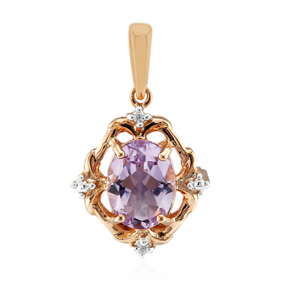 Ciondolo in argento con Ametista Rose de France