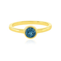Anello in argento con Topazio Blu Londra