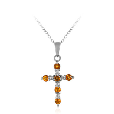 Collana in argento con Citrino Madeira